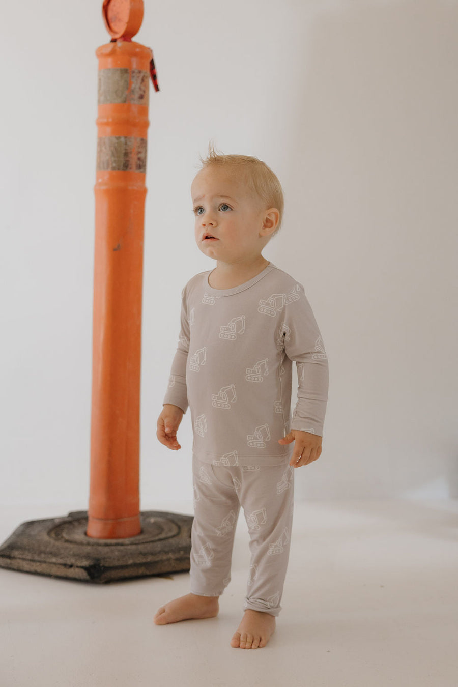 Child Sleepy Time Set | Excavator forever french baby