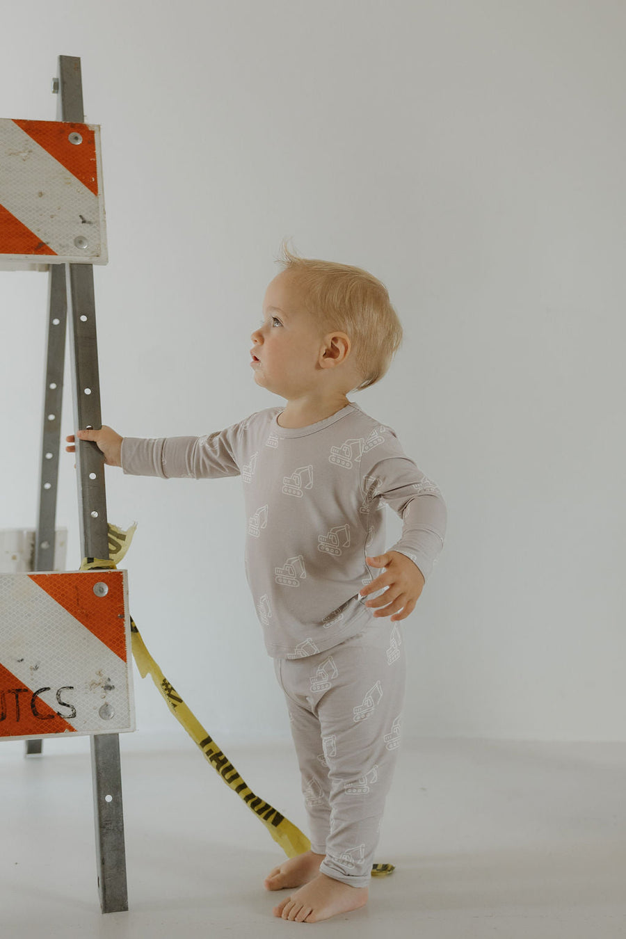 Child Sleepy Time Set | Excavator forever french baby