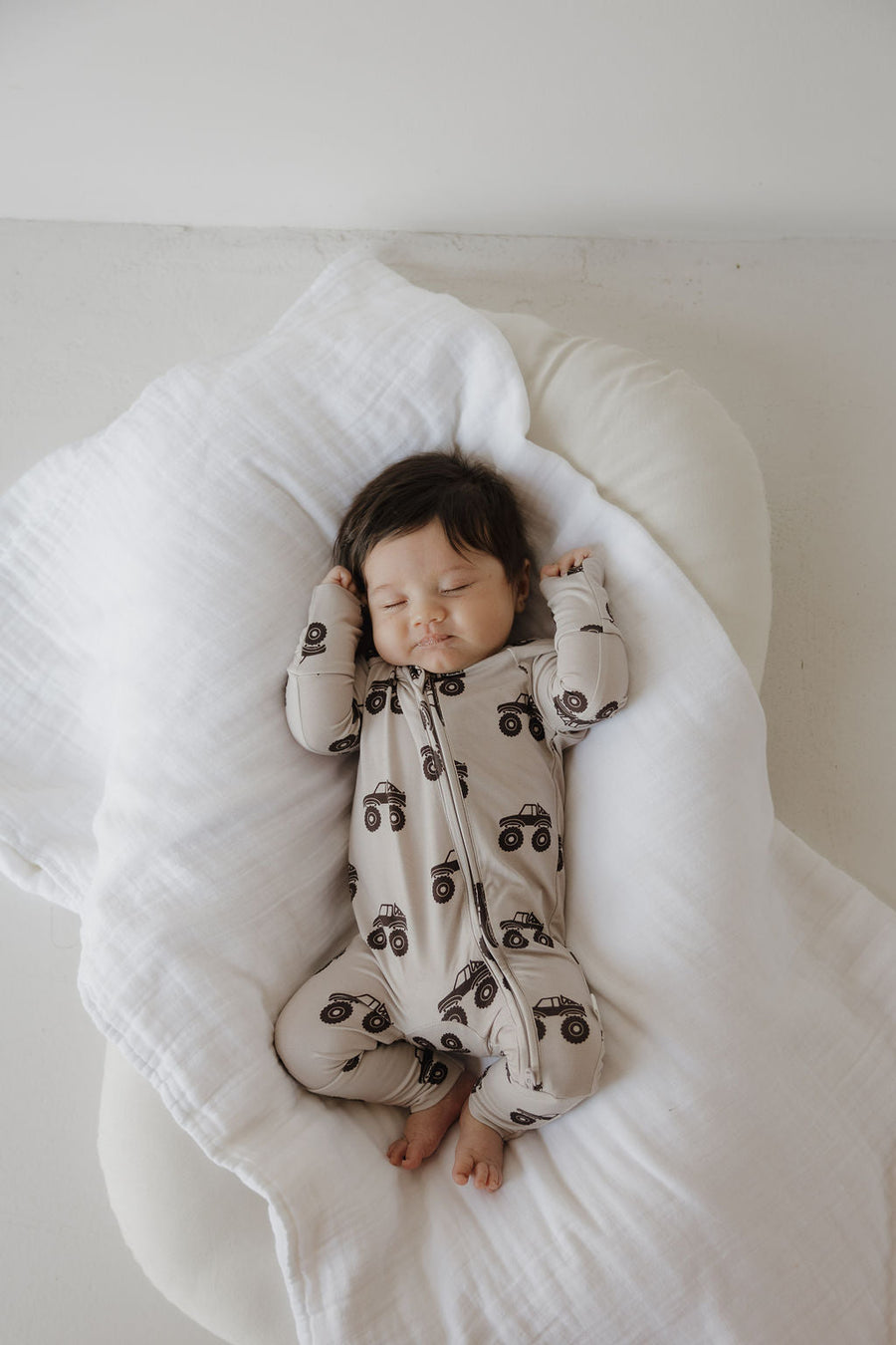 Bamboo Zip Pajamas | Monster Truck forever french baby