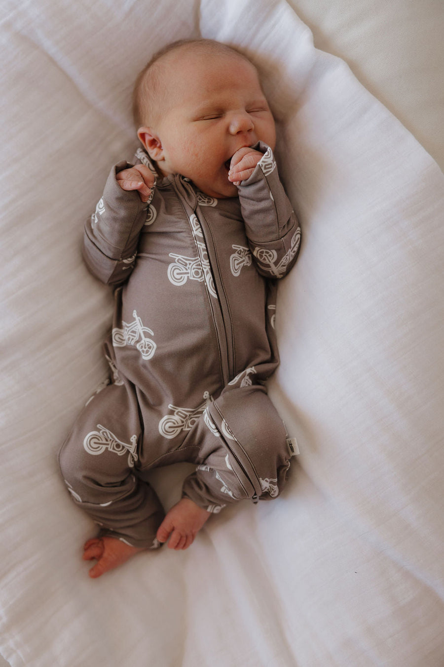 Bamboo Zip Pajamas | Dirt Bike forever french baby