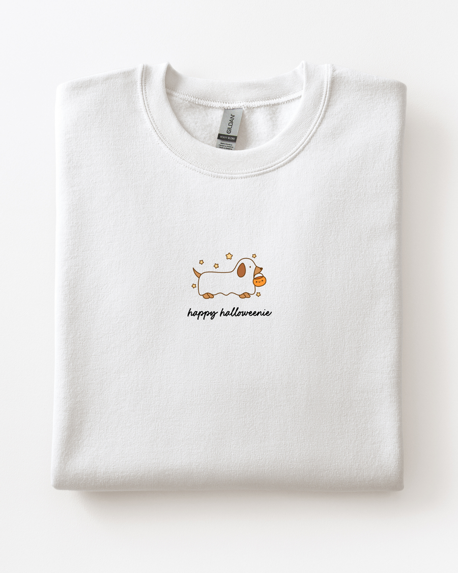 Happy HalloWEENIE Weenie Dog Sweatshirt SBG Co.