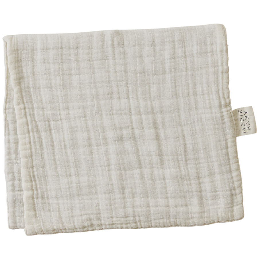 Cream Muslin Burp Cloth Mebie Baby