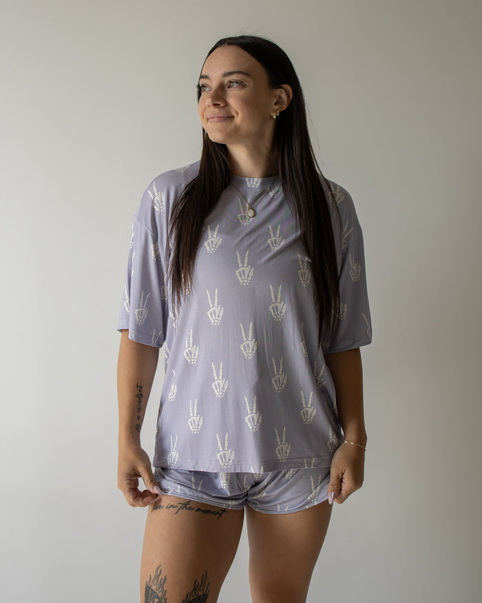 Women's Bamboo Short Set | Enchanted Skelly forever french baby