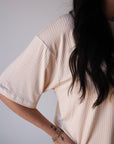 Women's Boxy Tee Lounge Set | Sadie Stripe