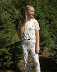 Child Boxy Tee Lounge Set | Santa Teddy forever french baby