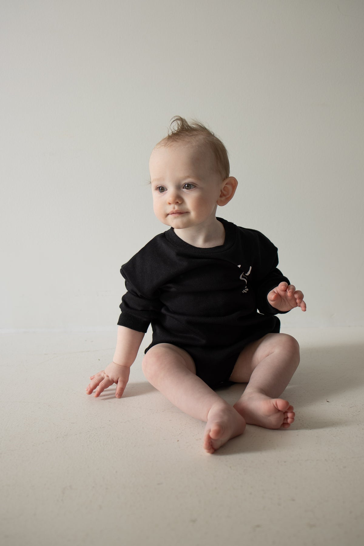 Sweatshirt Romper | Midnight Skelly forever french baby