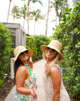 Raffia Bucket Hat with Charms