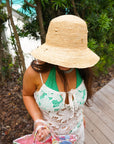 Raffia Bucket Hat with Charms