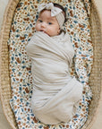 Oatmeal Bamboo Hat OR Head Wrap Set