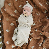 Oatmeal Bamboo Hat OR Head Wrap Set