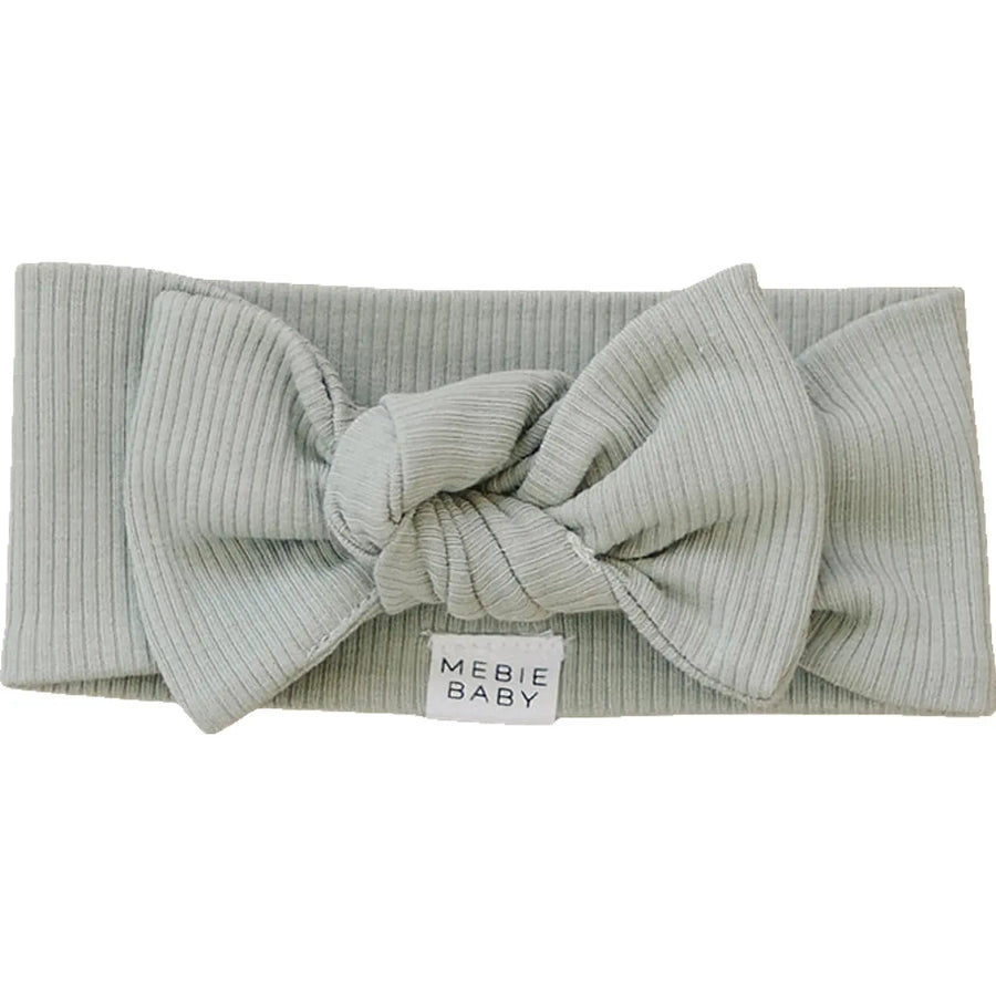 Sage Organic Cotton Ribbed Head Wrap Mebie Baby