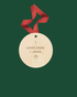 Loves Dogs + Jesus Bow Paw Print/Cross Ornament SBG Co.