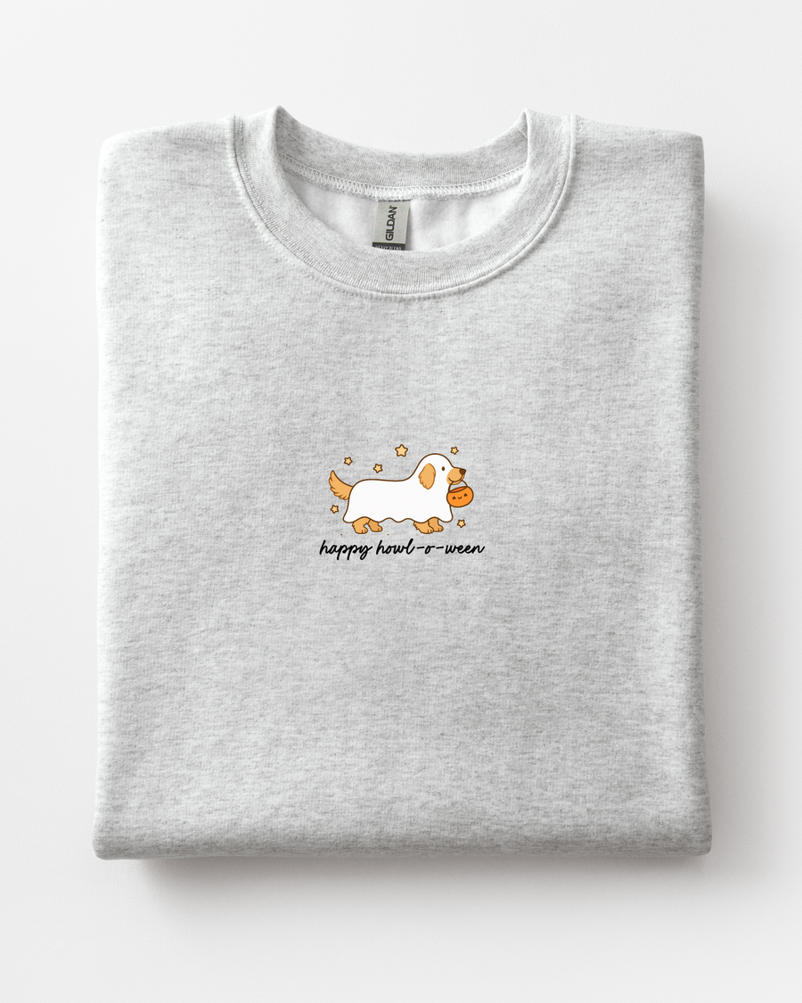 Happy HOWL-O-Ween Golden Retriever Sweatshirt SBG Co.