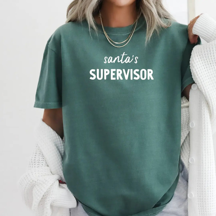 Santa's Supervisor Tee Saved by Grace Co.