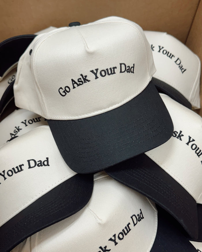 Go Ask Your Dad. Vintage Trucker Hat KenzKustomz