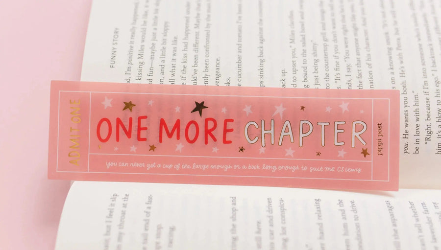 One More Chapter Acetate Bookmark SBG Co.