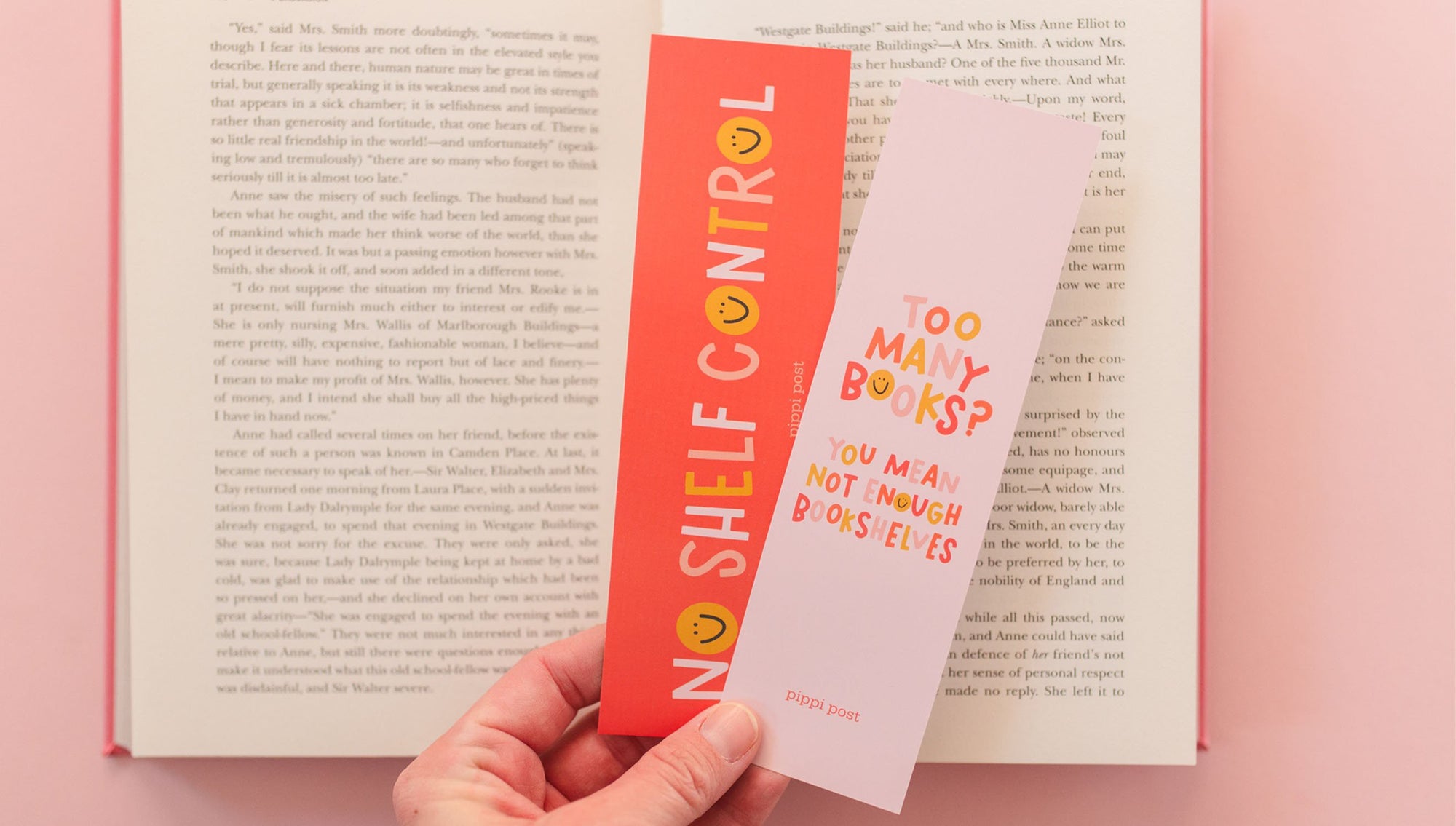 Too Many Books? Bookmark Set