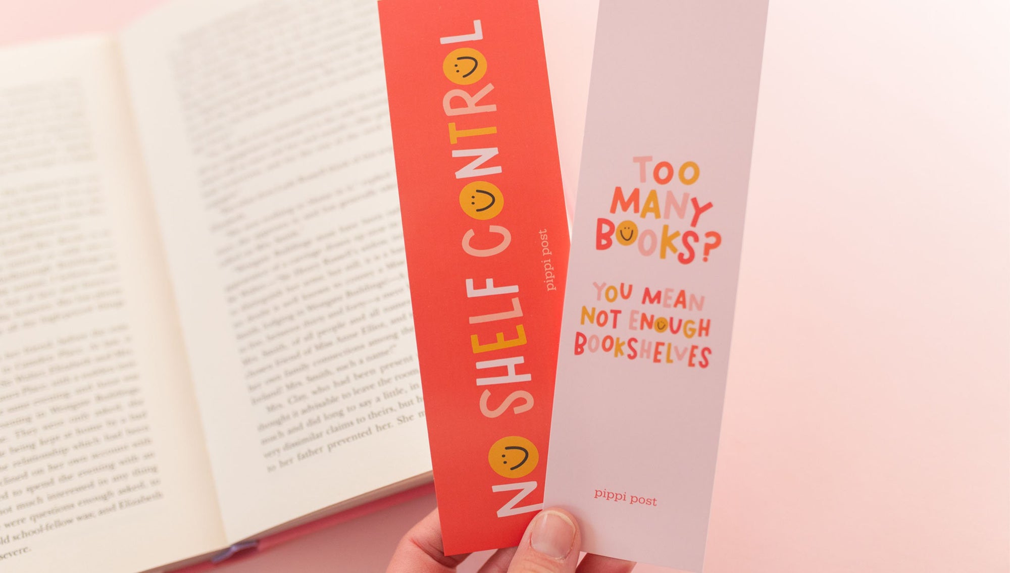 Too Many Books? Bookmark Set