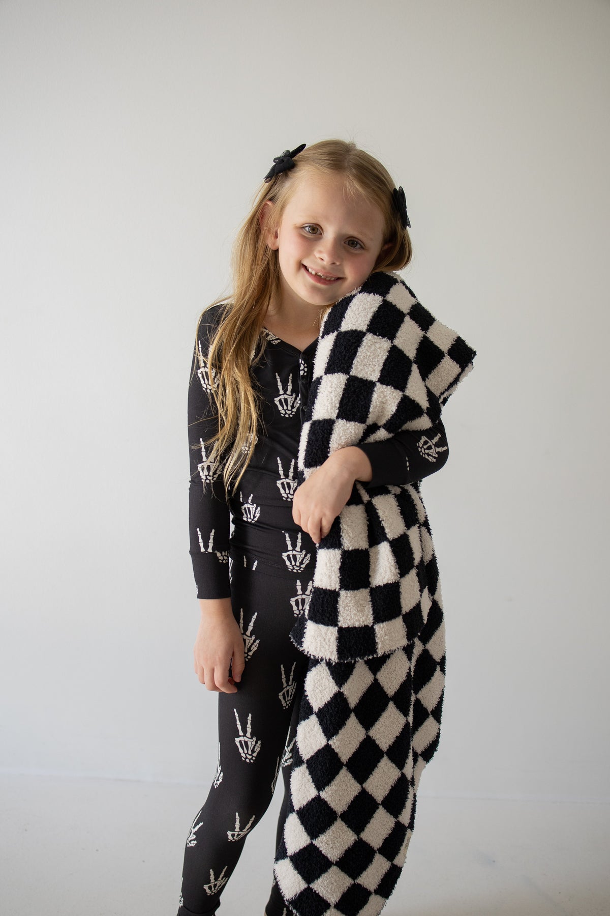 PRE-ORDER ships October 9th |Bamboo Two Piece Pajamas | Midnight Skelly forever french baby
