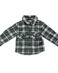 Charcoal Flannel Shacket