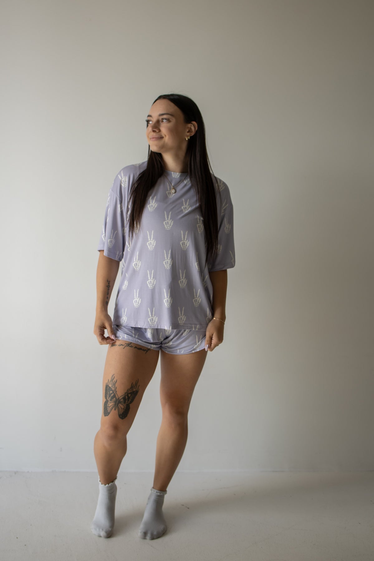 Women's Bamboo Short Set | Enchanted Skelly forever french baby