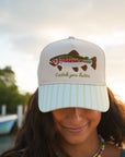 Catch You Later - Green Stripe Hat KenzKustomz