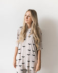Short Sleeve Women's Bamboo Lounge Set | It's Bats! forever french baby
