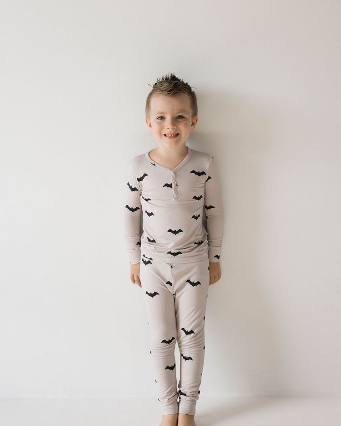 Bamboo Two Piece Pajamas | It's Bats! forever french baby