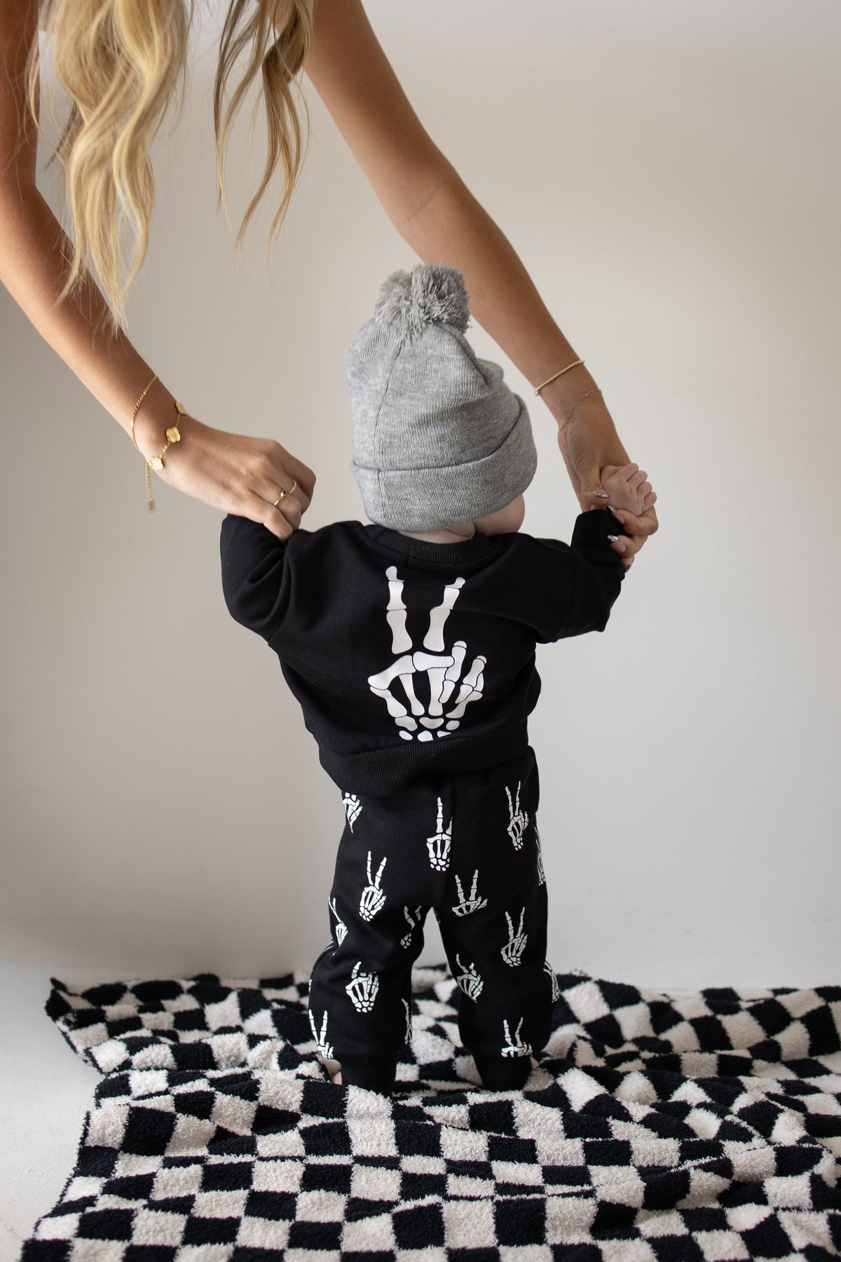 Child Sweat Set | Midnight Skelly forever french baby