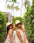 Raffia Bucket Hat with Charms