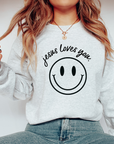 Jesus Loves You Smiley Pullover