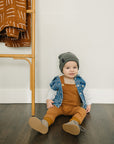 Mebie Baby Hooded Jean Jacket  on