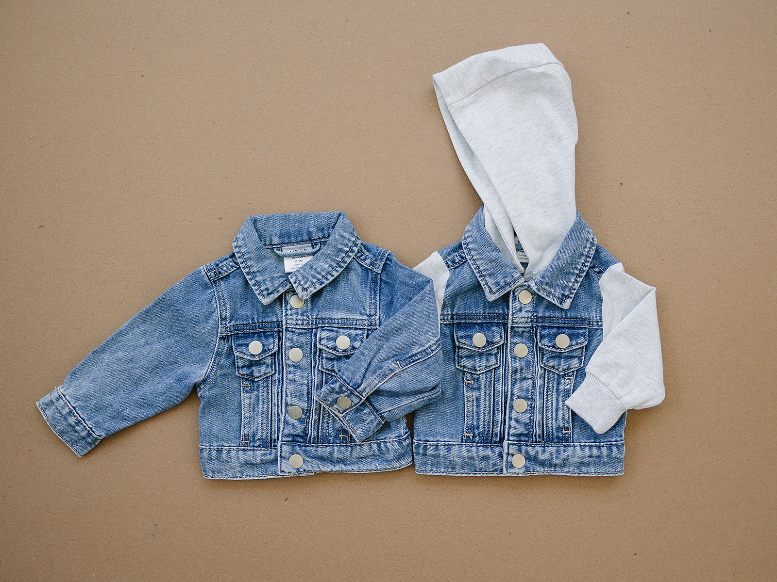 Mebie Baby Hooded Jean Jacket  on