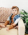 Mebie Baby Hooded Jean Jacket  on