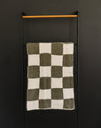 Green Checkered Plush Blanket