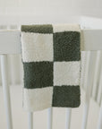 Green Checkered Plush Blanket