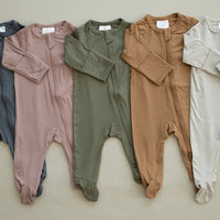 Oatmeal Bamboo Zipper