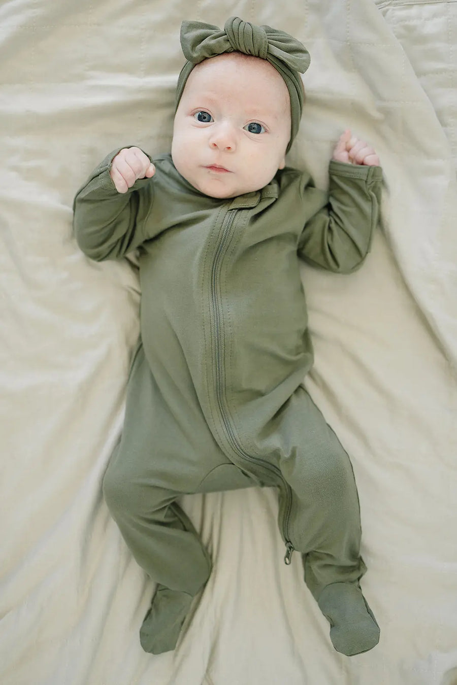 Olive Bamboo Head Wrap Mebie Baby