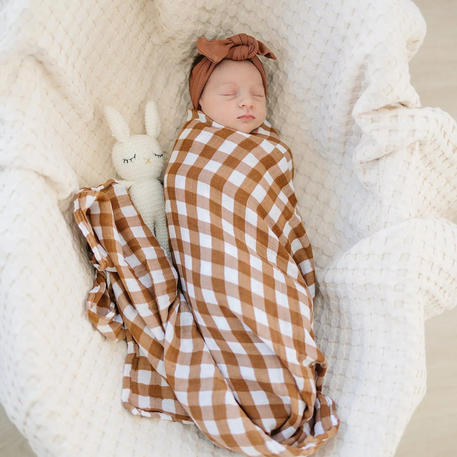 Rust Bamboo Head Wrap Mebie Baby