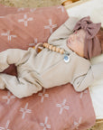 Just Peachy Muslin Swaddle Blanket