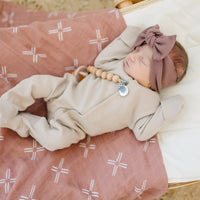 Just Peachy Muslin Swaddle Blanket