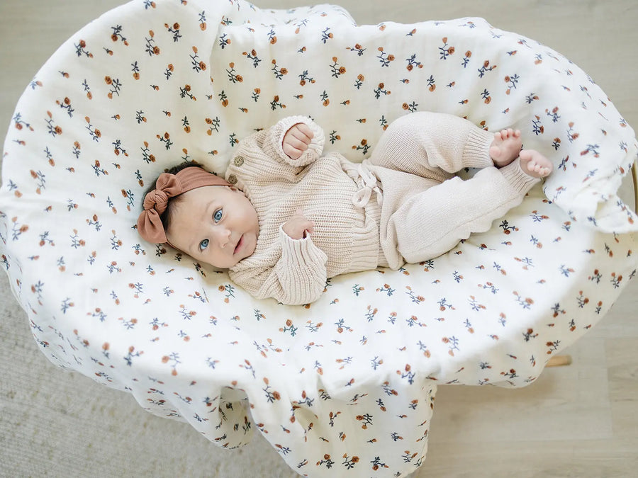 Rust Bamboo Head Wrap Mebie Baby