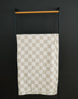 Taupe Checkered Muslin Quilt