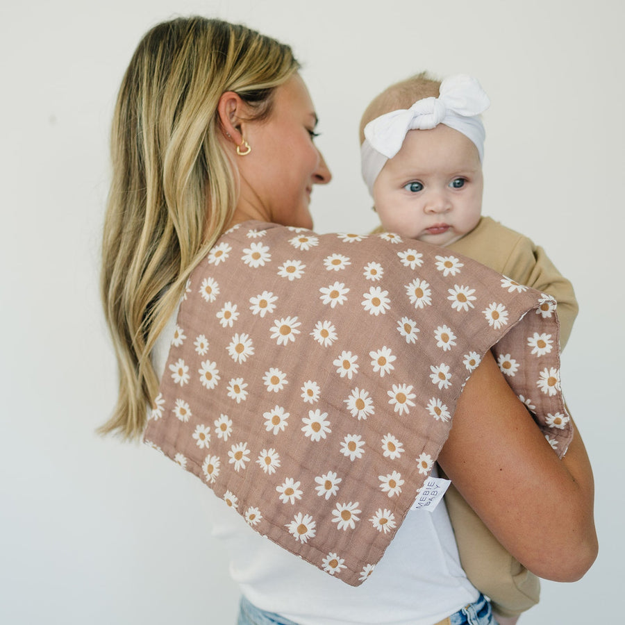 Daisy Dream Muslin Burp Cloth Mebie Baby