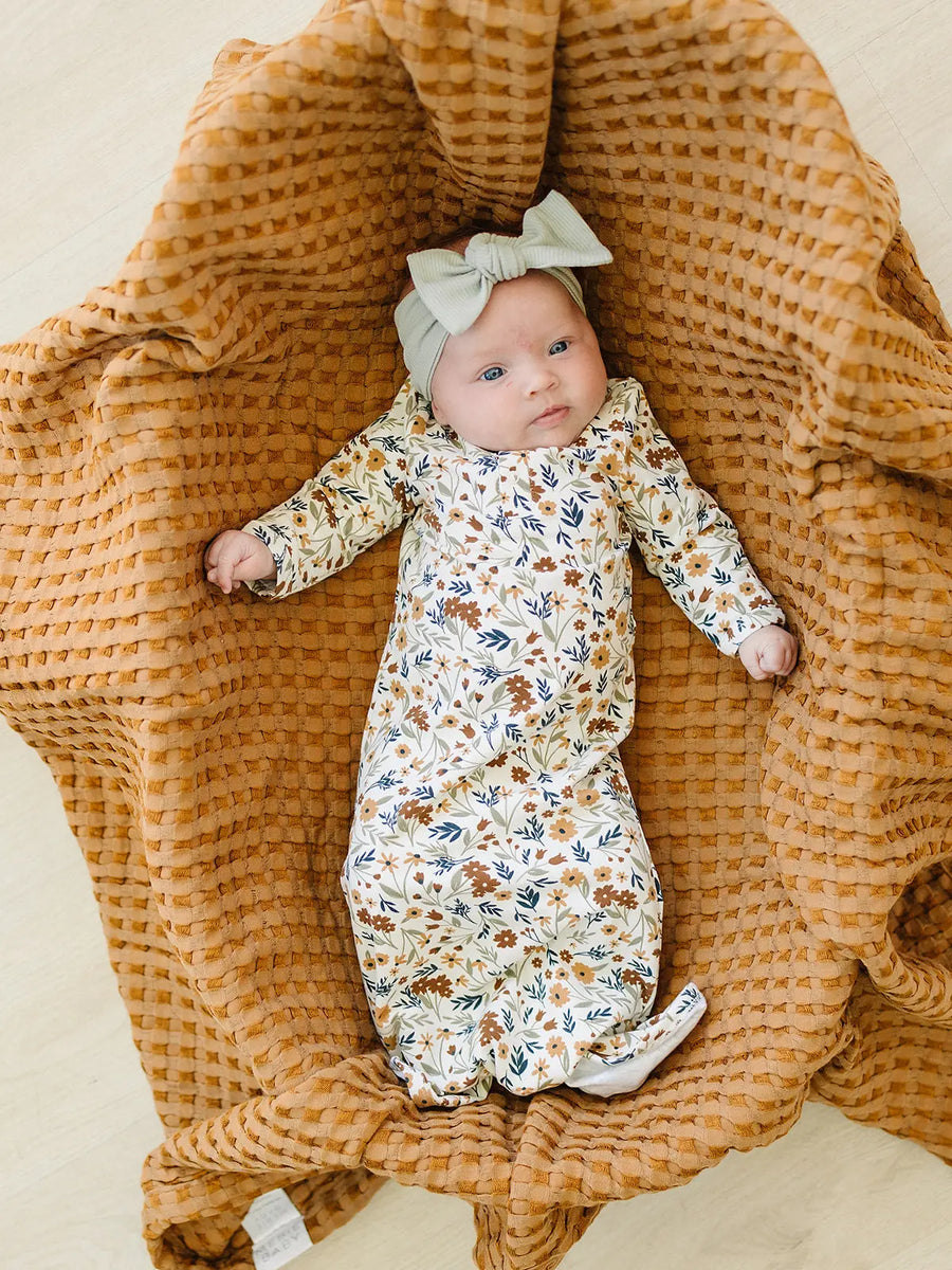 Sage Organic Cotton Ribbed Head Wrap Mebie Baby