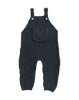 Charcoal Knit Pocket Overalls Mebie Baby