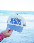 Jesus - Blue Vintage Trucker Hat