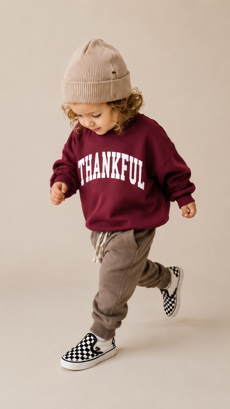 Thankful Varsity Kids Sweatshirt SBG Co.