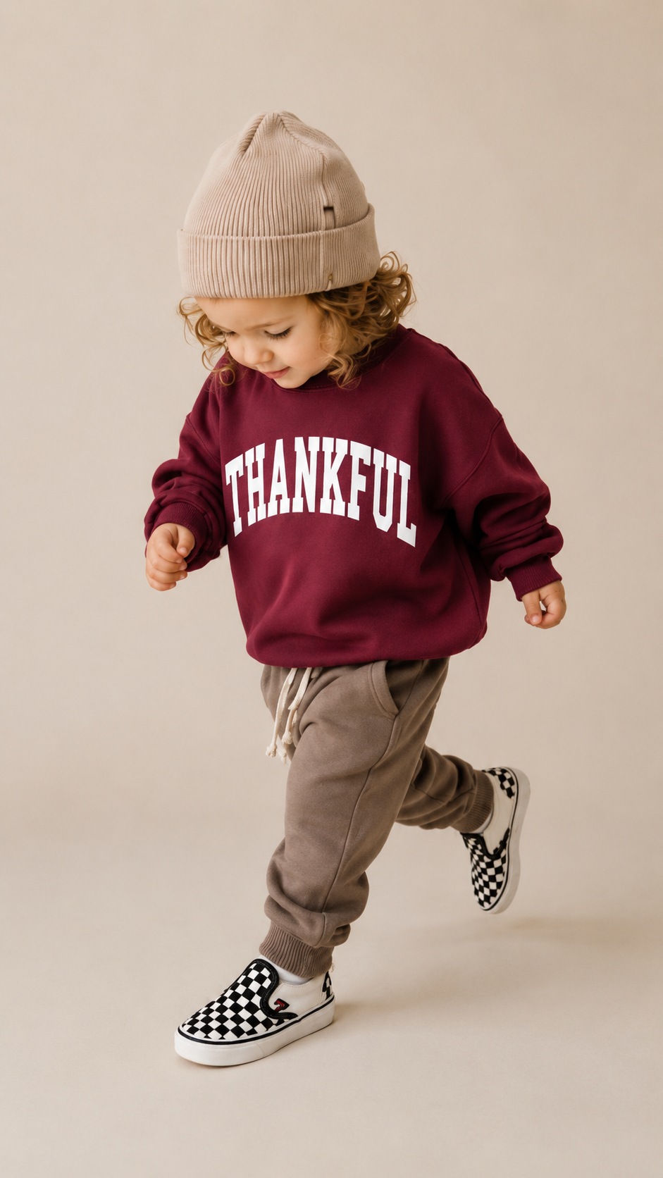 Thankful Varsity Kids Sweatshirt SBG Co.