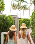 Raffia Bucket Hat with Charms